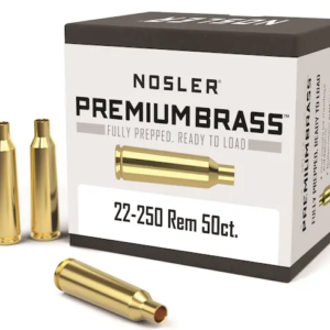 Buy Nosler Custom Brass 22-250 Remington Box of 50 Online