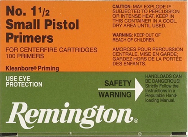Buy Remington Small Pistol Primers #1-1 2 Box of 1000 Online