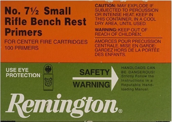 Buy Remington Small Rifle Bench Rest Primers #7-1 2 Box of 1000 Online