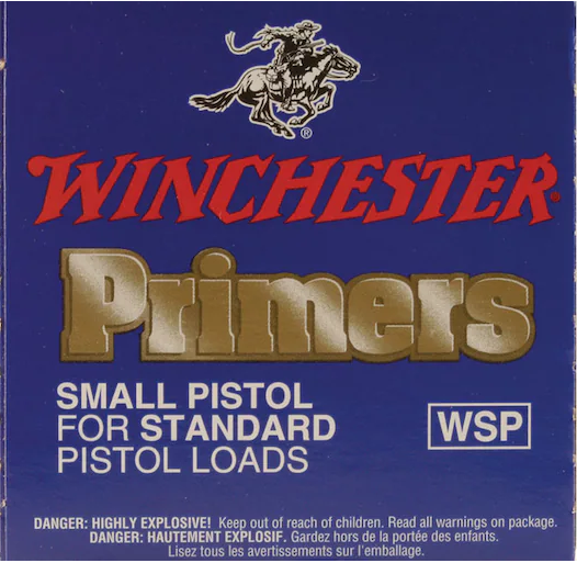 Buy Winchester Small Pistol Primers #1-1 2 Box of 1000 Online
