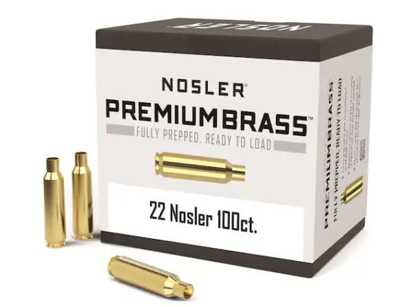 Buy Nosler Custom Brass 22 Nosler Box of 100