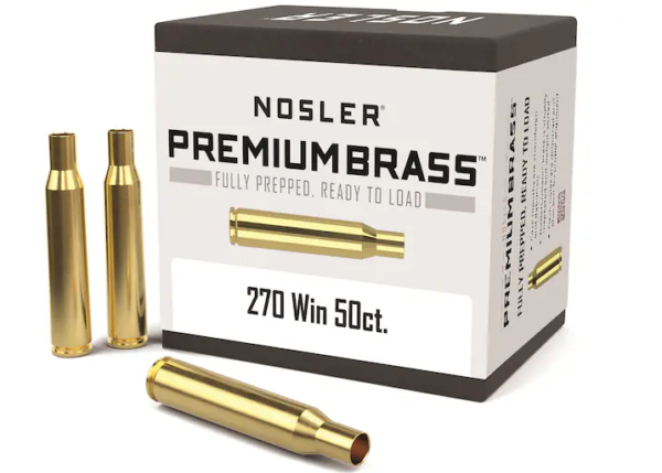 Buy Nosler Custom Brass 270 Winchester 