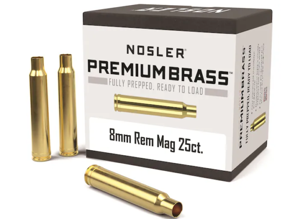 Buy Nosler Custom Brass 8mm Remington Magnum Box of 25