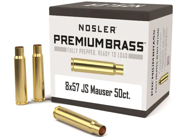 Buy Nosler Custom Brass 8x57mm JS (8mm Mauser) Box of 50