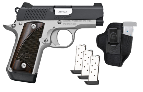 Buy Kimber Micro 380 ACP Two-Tone Ready to Carry Package with Three Magazines and DeSantis Pro Stealth Holster