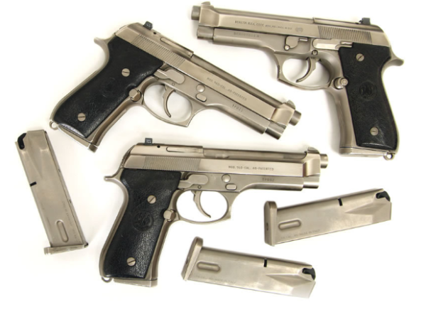 BERETTA 96D 40SW DAO STAINLESS POLICE TRADES