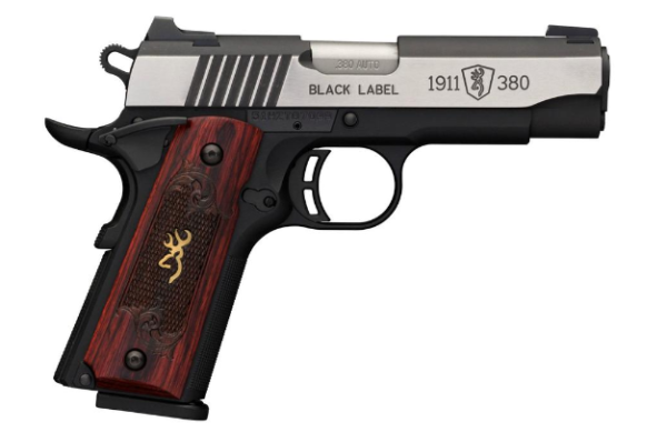 Browning Caliber 380 Automatic Colt Pistol (ACP) Model 1911-380 Series Black Label Medallion Pro Compact