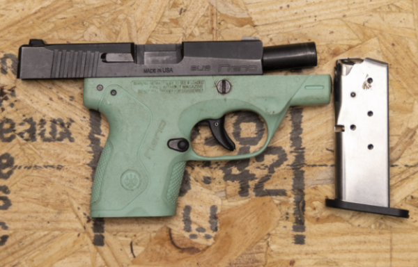 Buy Beretta BU9 Nano 9mm Police Trade-In Pistol Robins Egg Blue