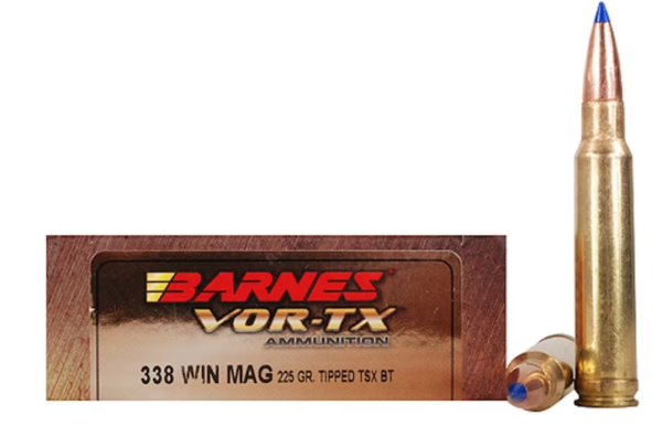 Buy Barnes VOR-TX Ammunition 338 Winchester Magnum 225 Grain TTSX Polymer Tipped Spitzer Boat Tail Lead-Free Box of 20