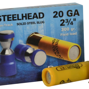 Buy DDupleks Steelhead Pen-Track Ammunition 20 Gauge 2-3 4 11 16 oz Solid Steel Slug Box of 5