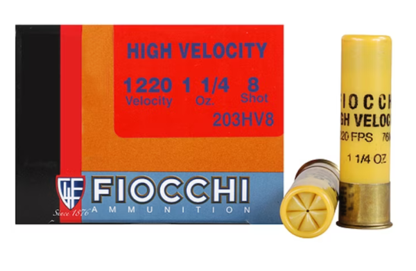 Buy Fiocchi Shooting Dynamics High Velocity Ammunition 20 Gauge 3 1-1 4 oz 8 Shot Box of 25