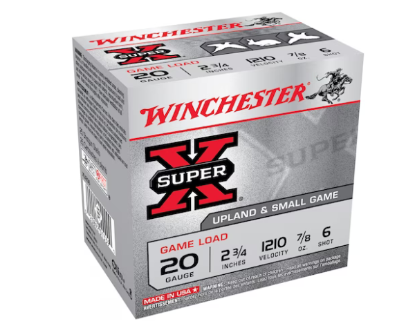 Buy Winchester Super-X Game Load Ammunition 20 Gauge 2-3 4 7 8 oz 6 Shot